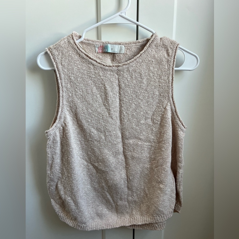 Free People Beach Cotton Knit Sweater Tank Soft Cotton Tank Knit Tank Top